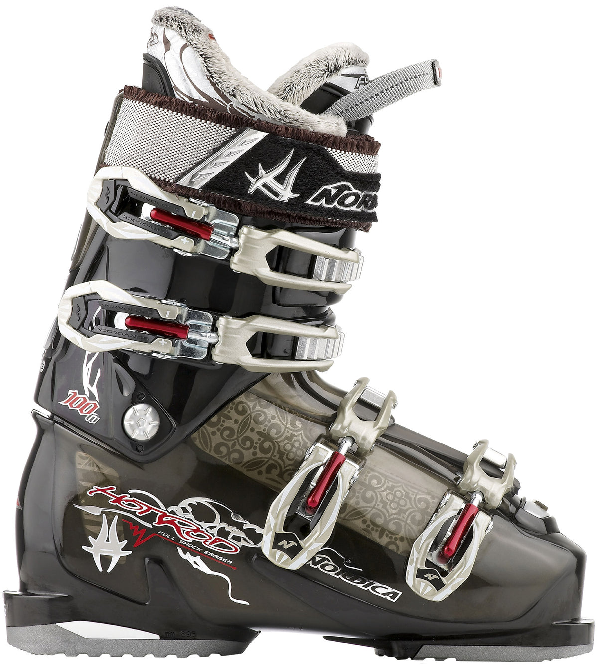 Nordica Hot Rod 100 W Ski Boots - Women's 2011 Black/Bronze Transparent