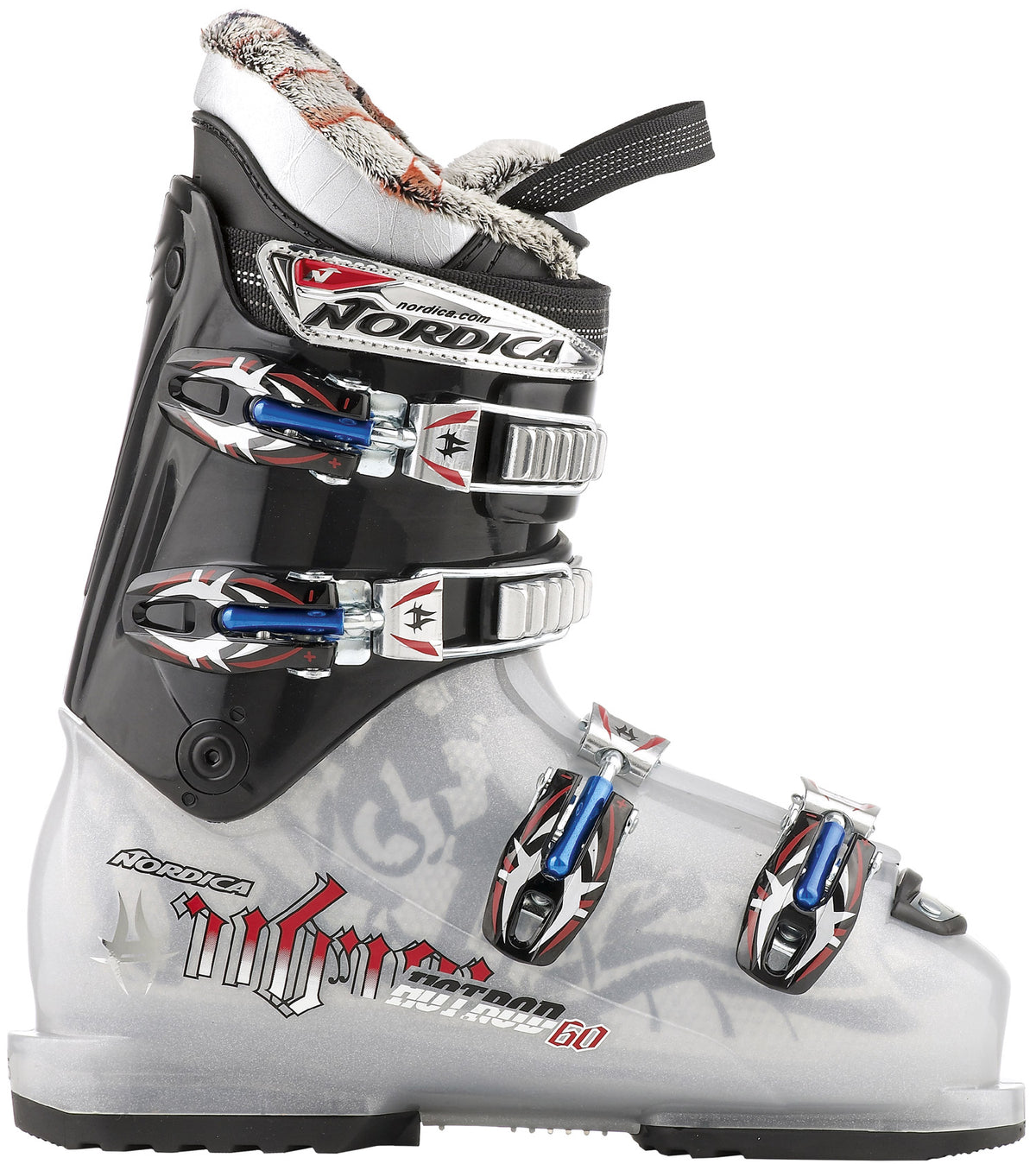 Nordica Hot Rod 60 Ski Boots - Youth 2011 Transparent Silver/Black