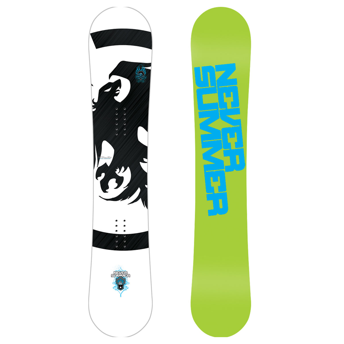 Never Summer SL (White) Rocker Snowboard 2011