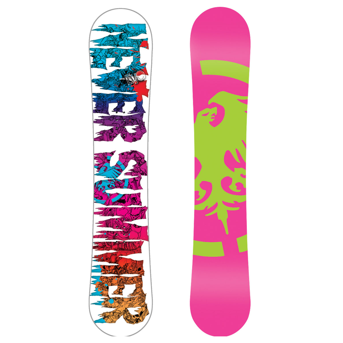 Never Summer Evo (White) Rocker Snowboard 2011