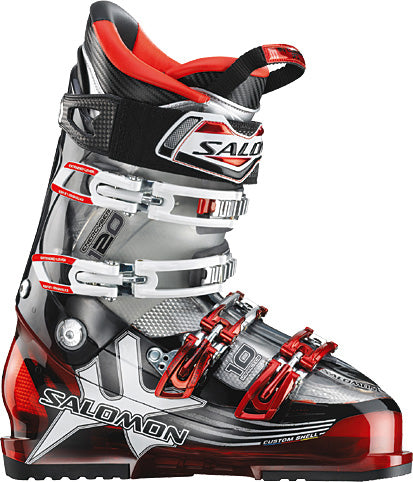 Salomon Impact 10 CS Ski Boots 2011 Red/Crystal Translucent