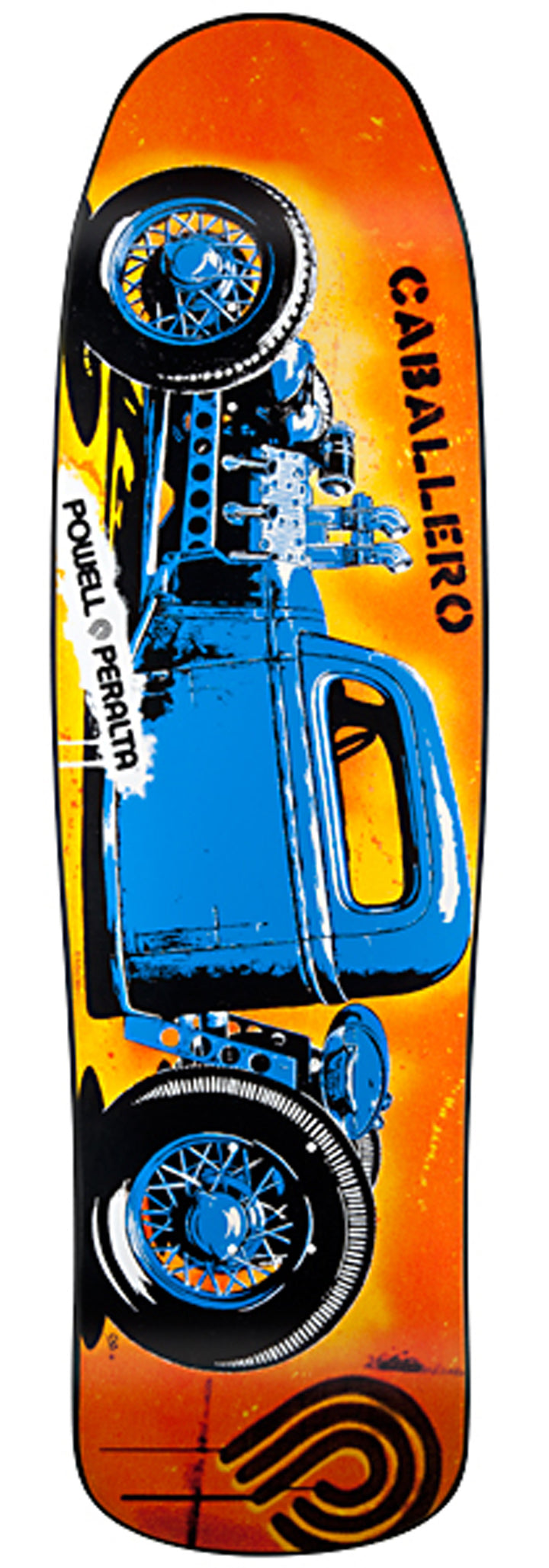 Powell Peralta Caballero Blue Hot Rod Skateboard Deck
