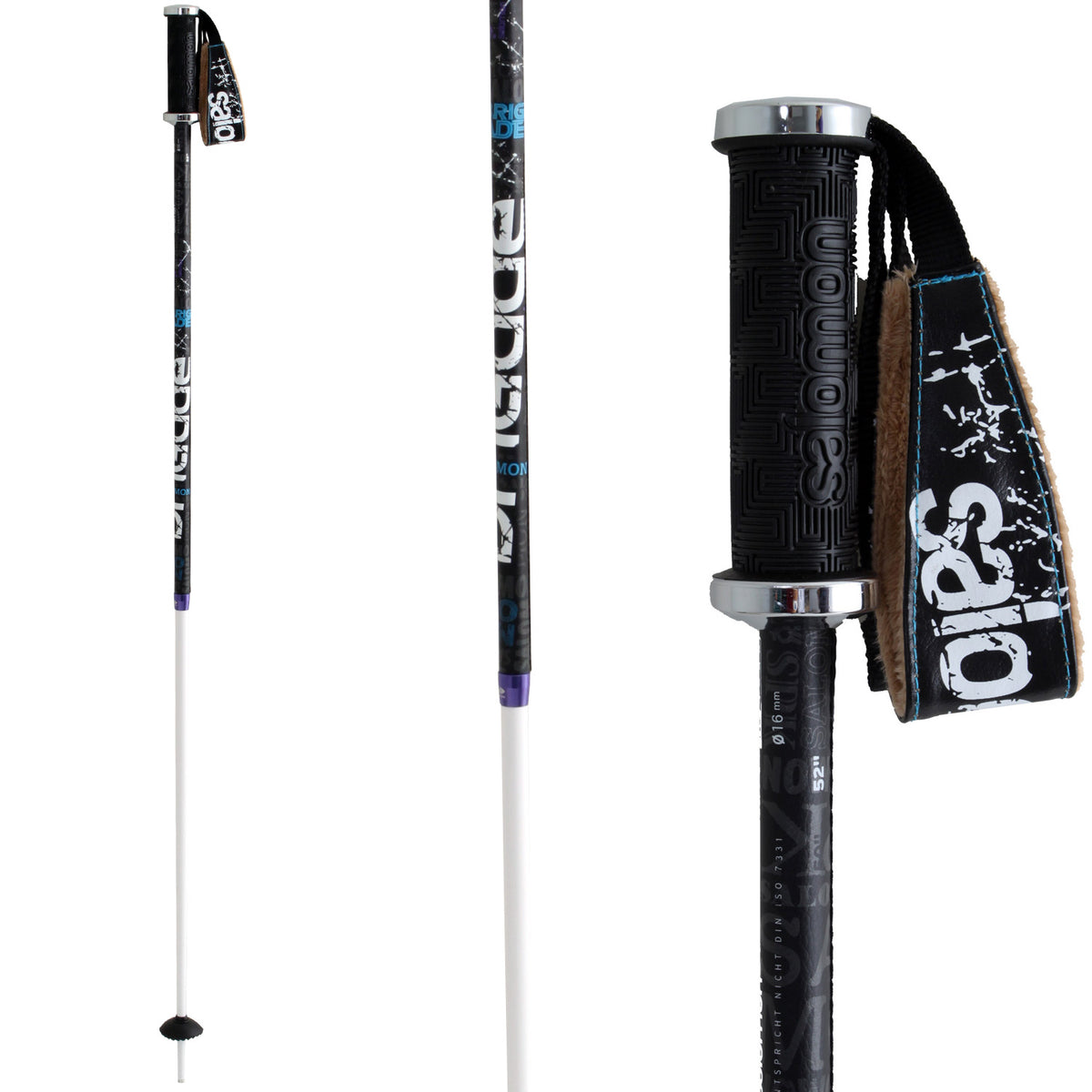 Salomon Brigade Ski Poles 2011 Black/White