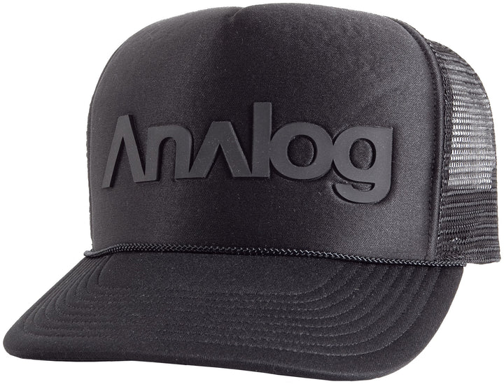 Analog Caution Trucker Hat True Black