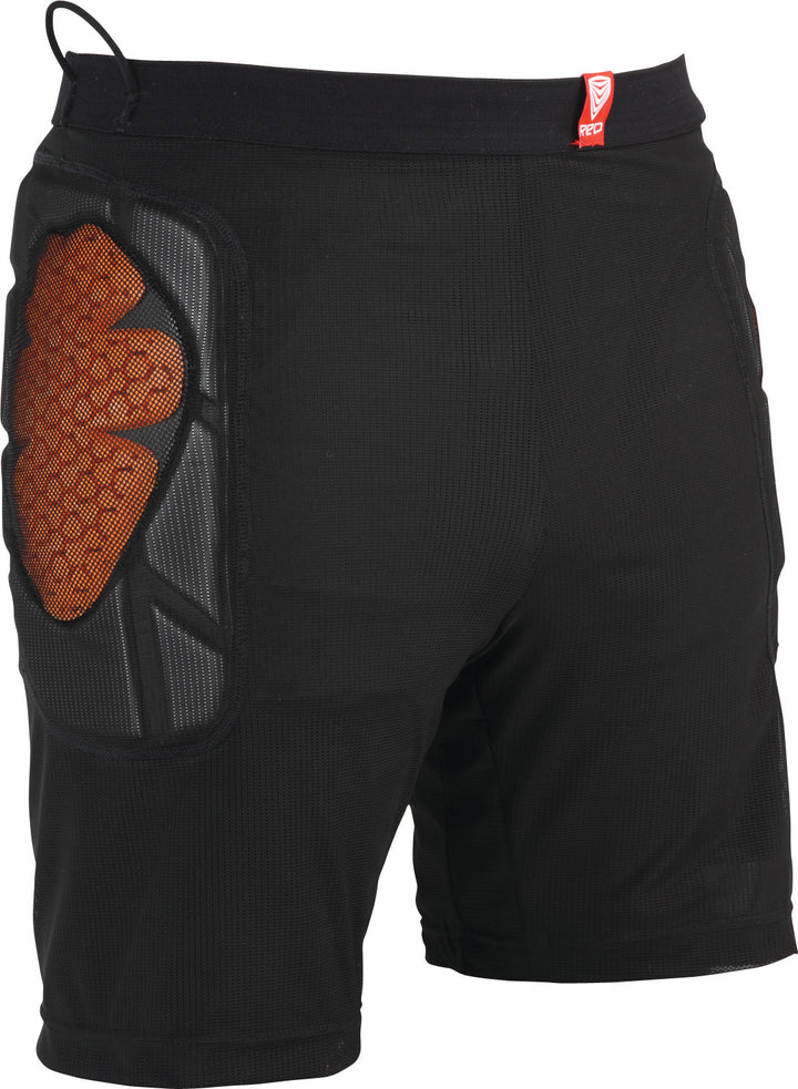 Red Base Layer Short Black