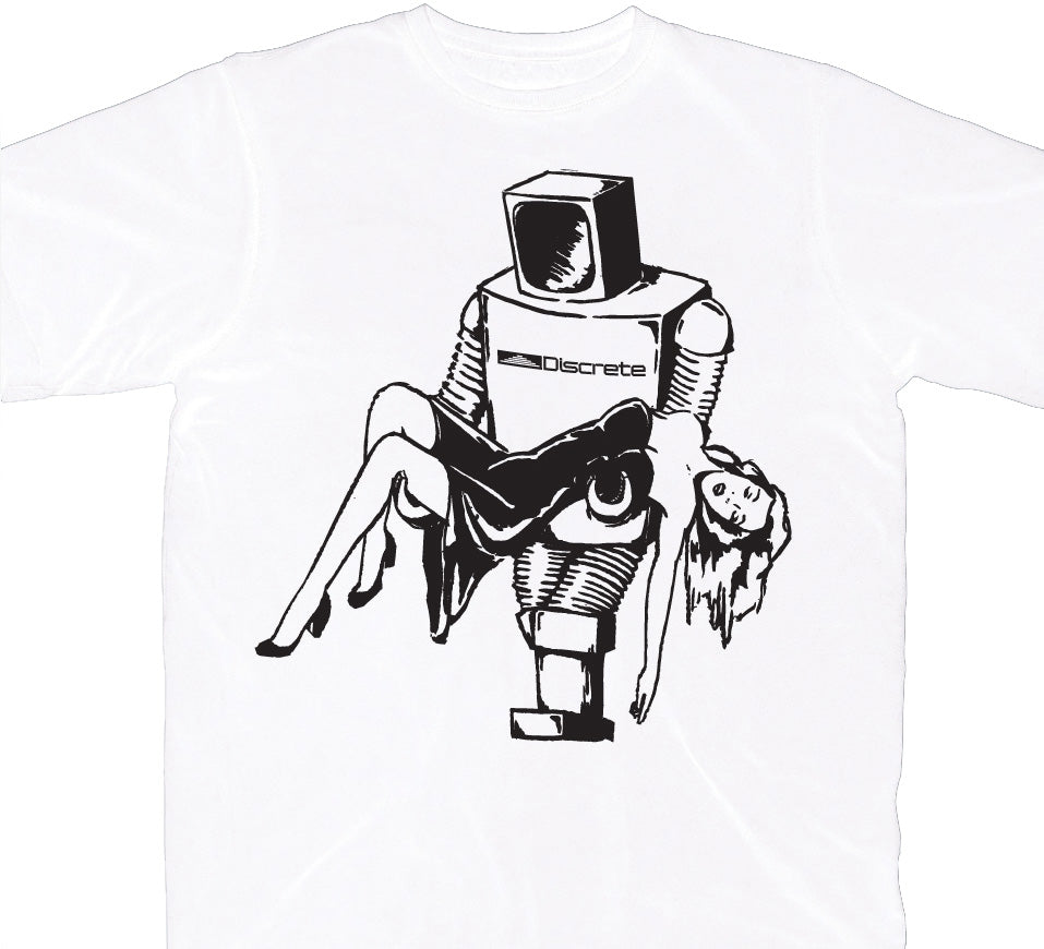 Discrete Noybot T Shirt White
