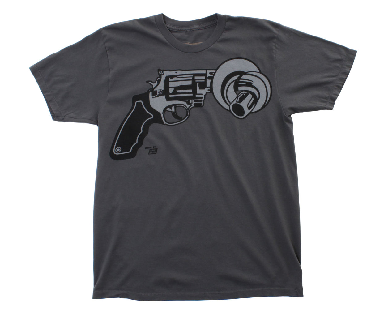 Ames Bros Happiness T Shirt Charcoal