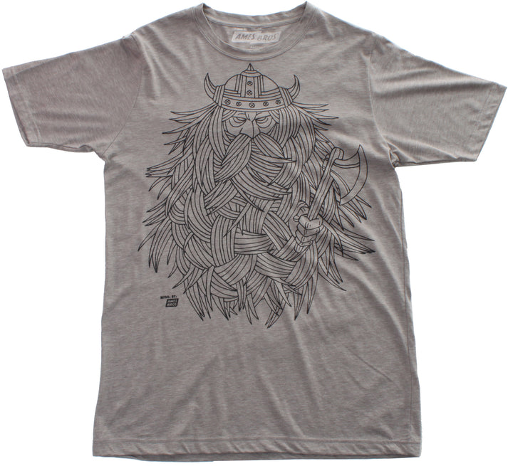 Ames Bros Barbarian T Shirt Heather Ash