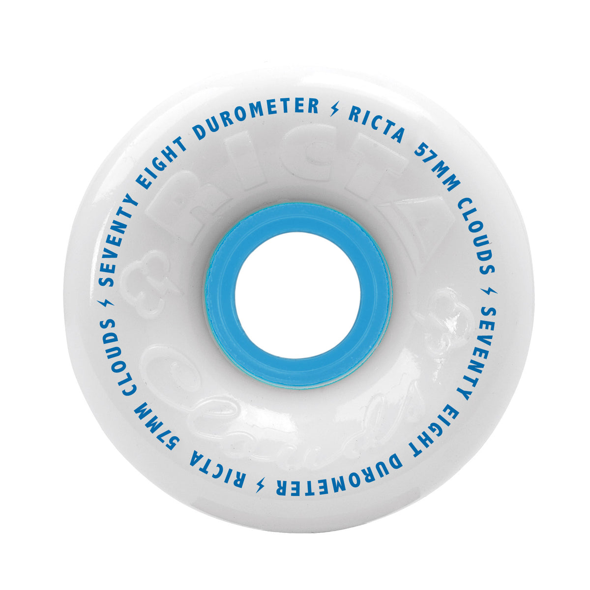Ricta Clouds White 78A Skateboard Wheels White