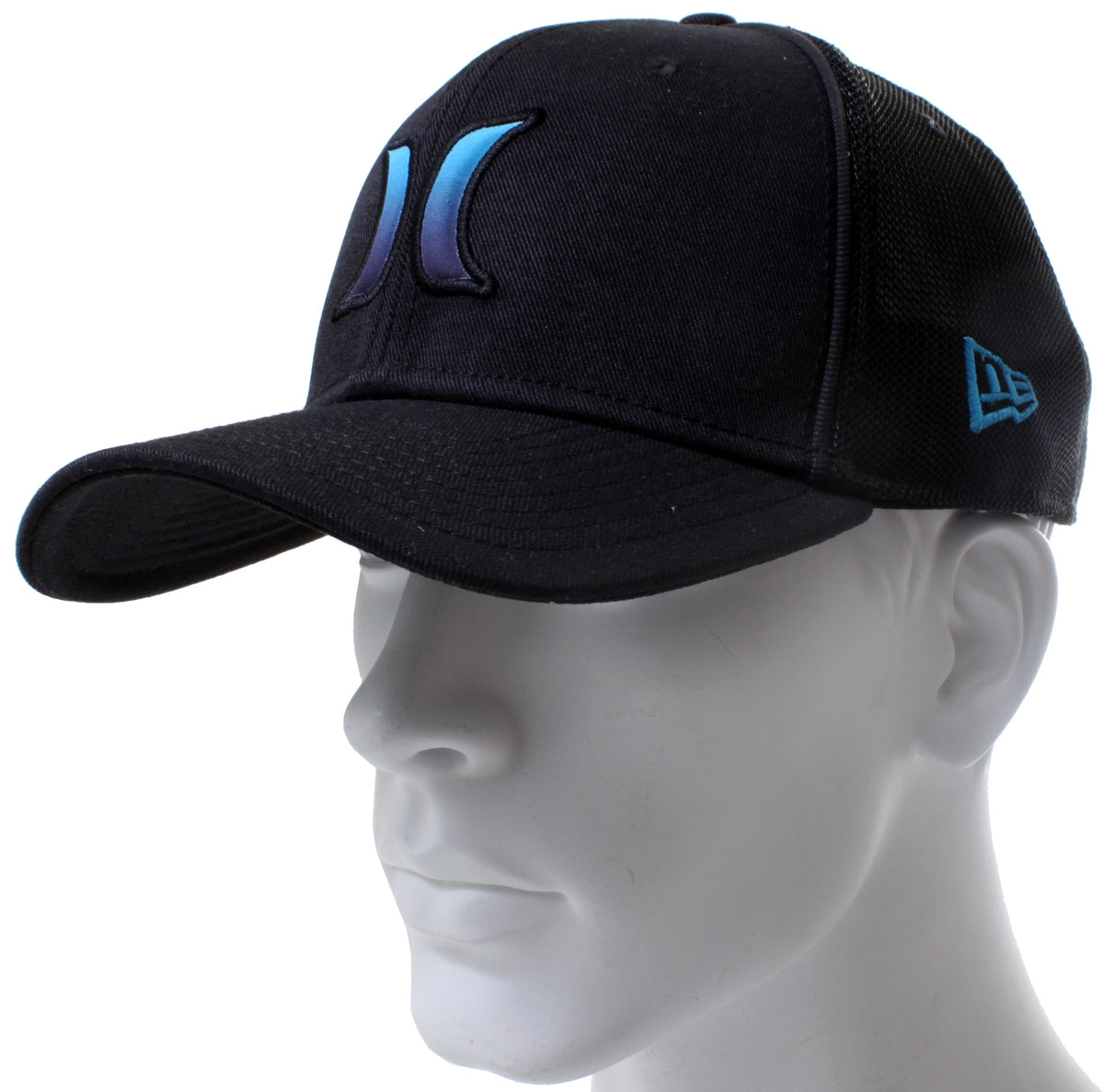 Hurley One & Only Black New Era Hat Cyan