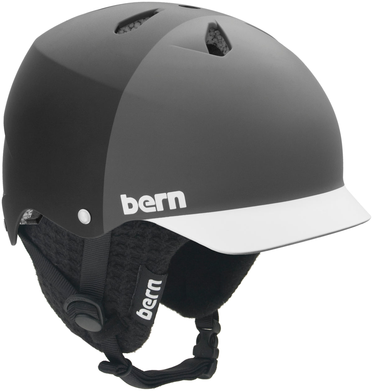 Bern Watts Hard Hat Matte Black Hatstyle/Black Knit