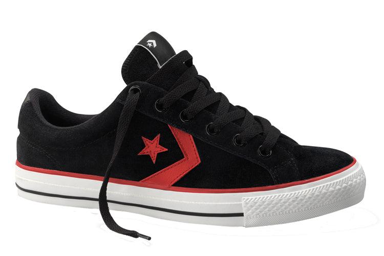 Converse Star Player S II OX Shoes Black/Biking Red