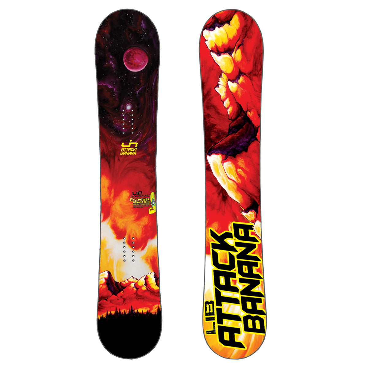 Lib Tech Attack Banana EC2 Rocker Snowboard 2011