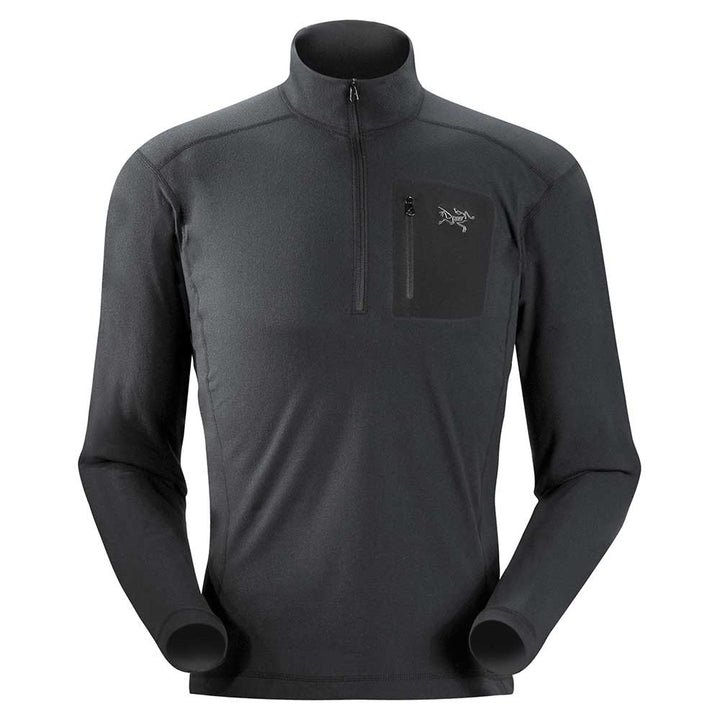Arc'teryx Rho LT Zip Neck Baselayer Top  Black