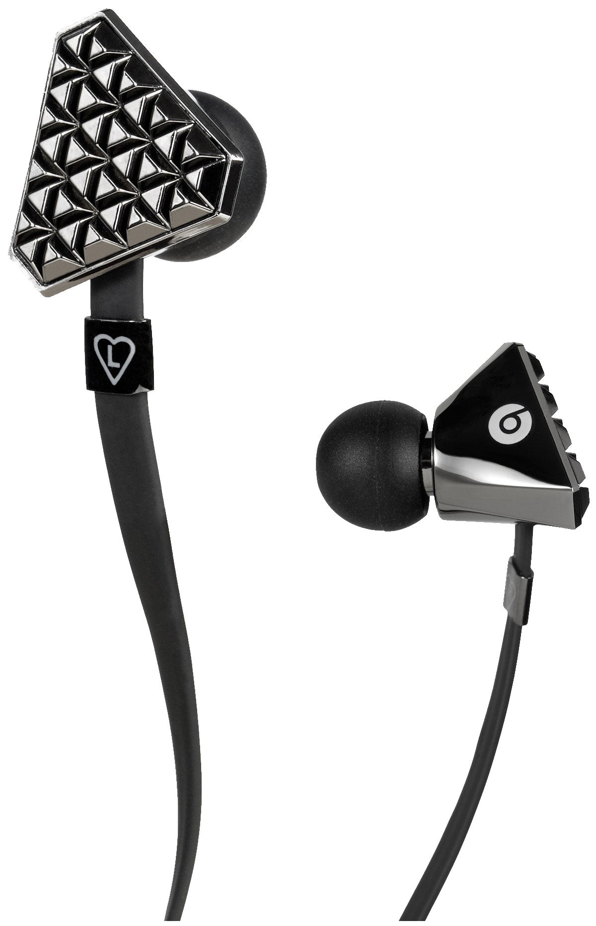 Beats by Dre Heartbeats by Lady Gaga Headphones Black Chrome