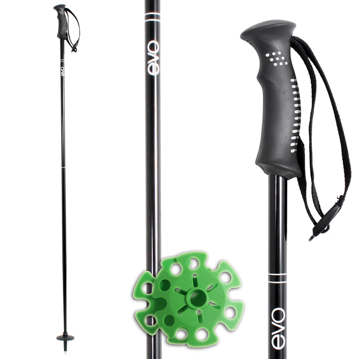 evo Northback Ski Poles 2012 Black