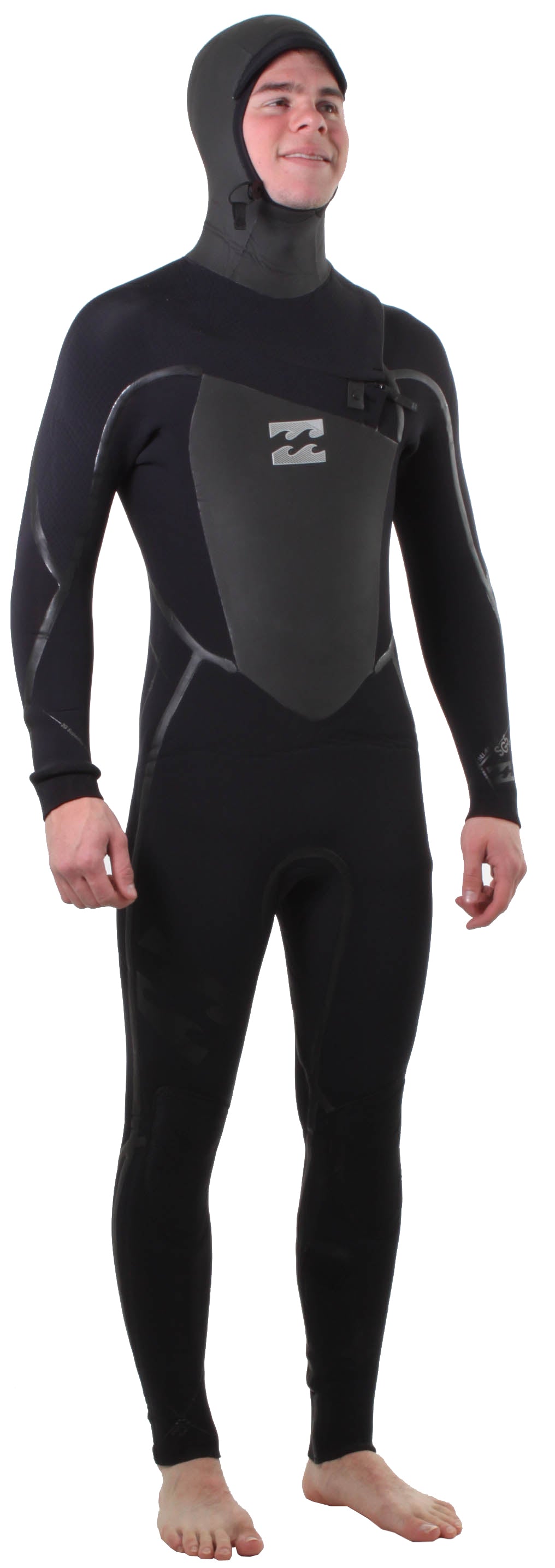 Billabong GC5 5/4/3 Chest Zip Full Wetsuit w/ Hood Black
