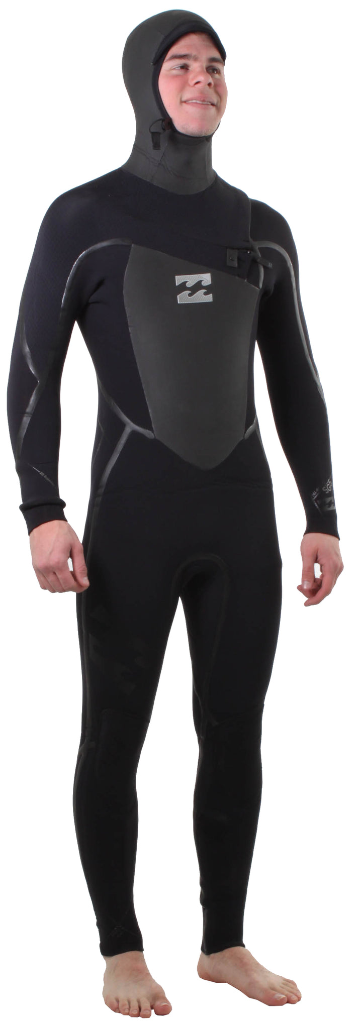 Billabong GC5 5/4/3 Chest Zip Full Wetsuit w/ Hood Black