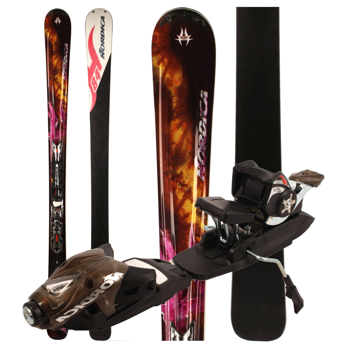 Nordica Hot Rod Jet Fuel Skis + XBI CT Bindings 2011
