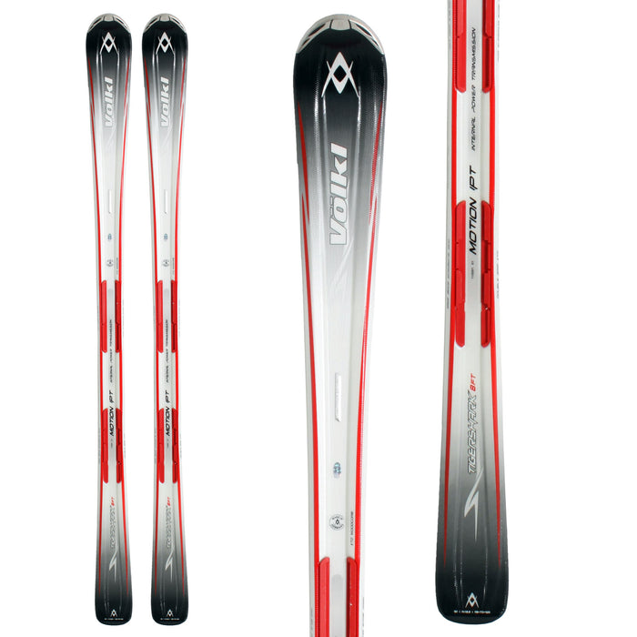 Volkl Tigershark 8 Foot Skis + iPT 11.0 TC Bindings 2011
