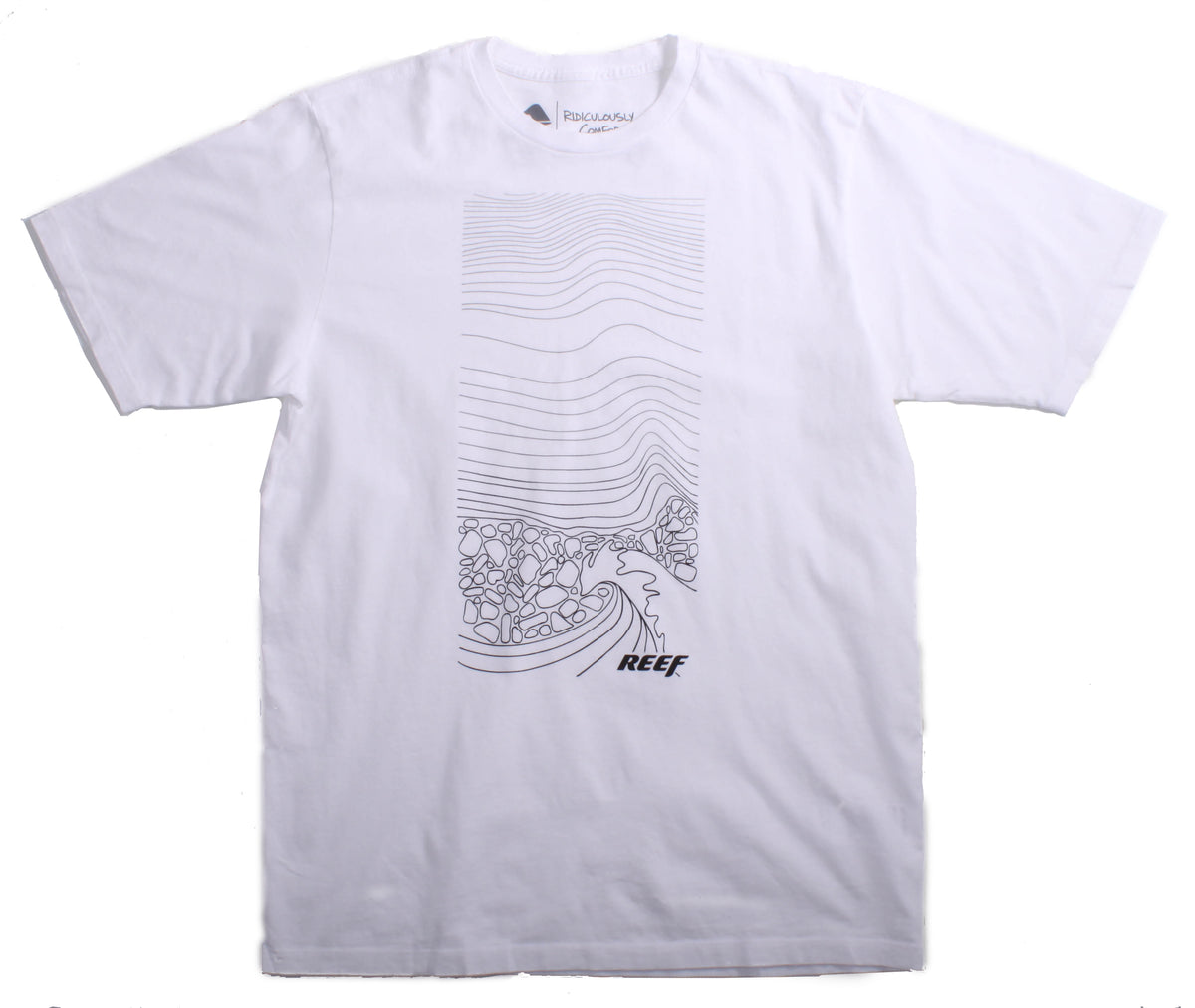 Reef Supreme Lines T Shirt White