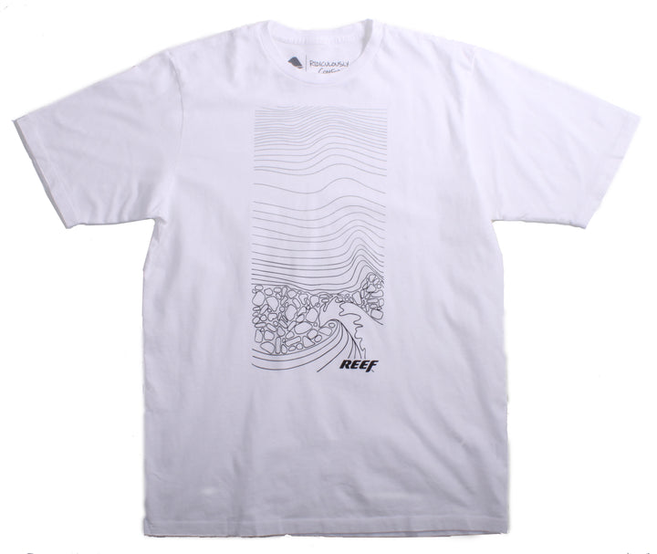 Reef Supreme Lines T Shirt White