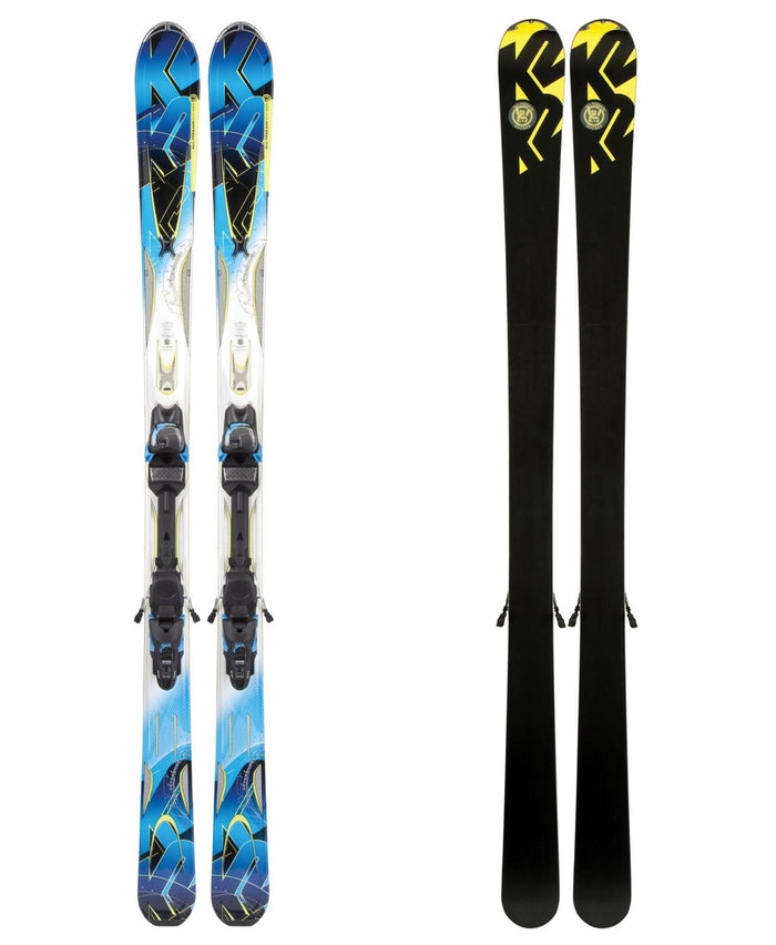 K2 A.M.P. Aftershock Skis + MX 14.0 Bindings 2012