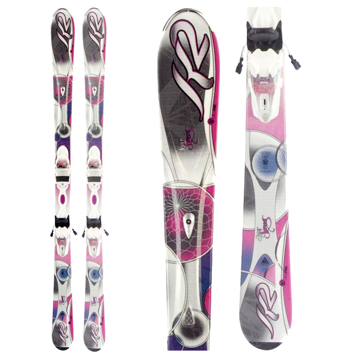 K2 SuperSweet Skis + Marker ER3 10.0 Bindings - Women's 2012