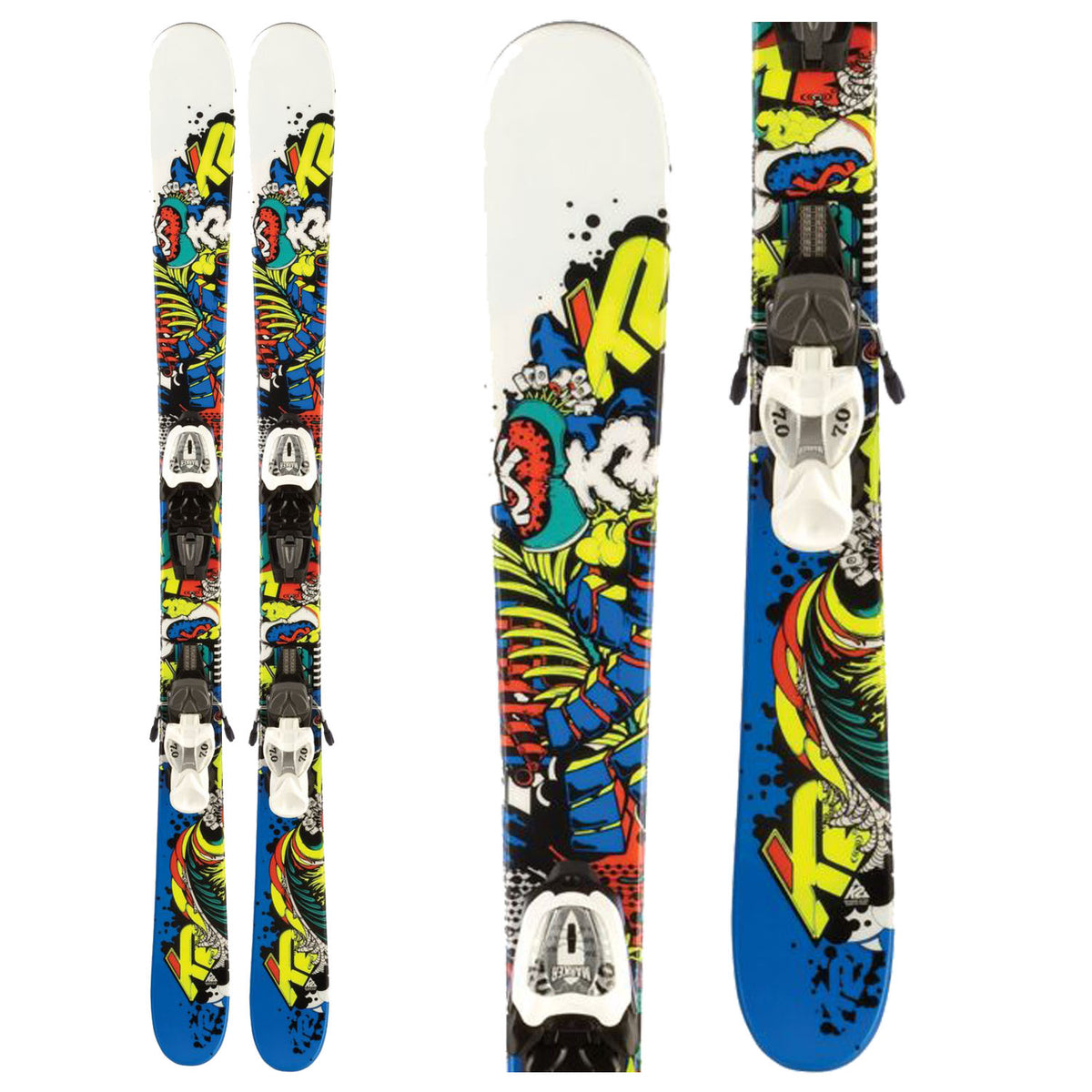 K2 Juvy Skis + FasTrak2 7.0  Bindings - Youth  2012