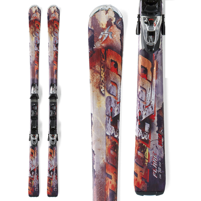Nordica Hot Rod Flare Skis + N Sport XCT Bindings 2012