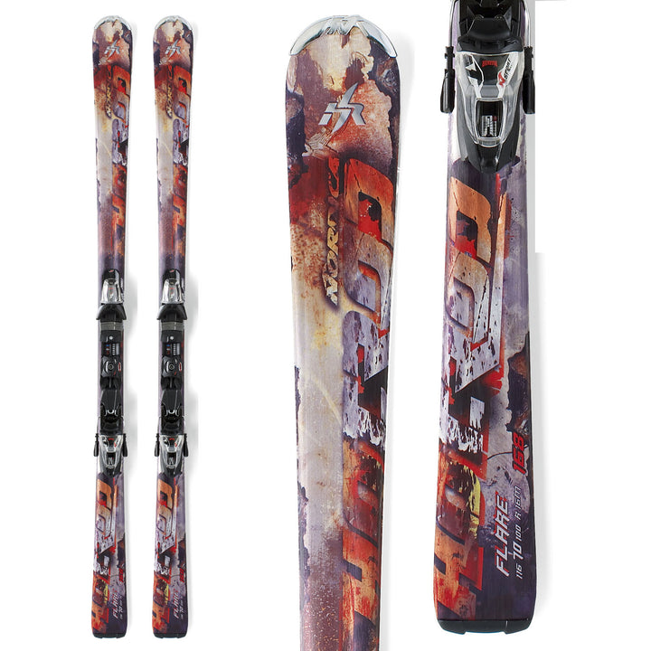 Nordica Hot Rod Flare Skis + N Sport XCT Bindings 2012