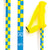 Joystick Spicolli Ski Poles 2012 Blue/Yellow