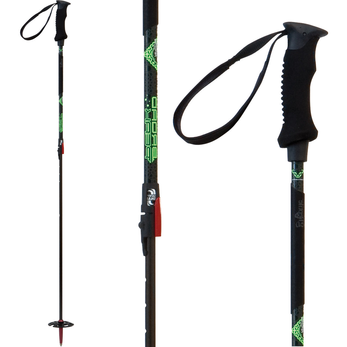 Dynafit Broad Peak 100 Carbon Telescopic Ski Poles 2012 Carbon/Green