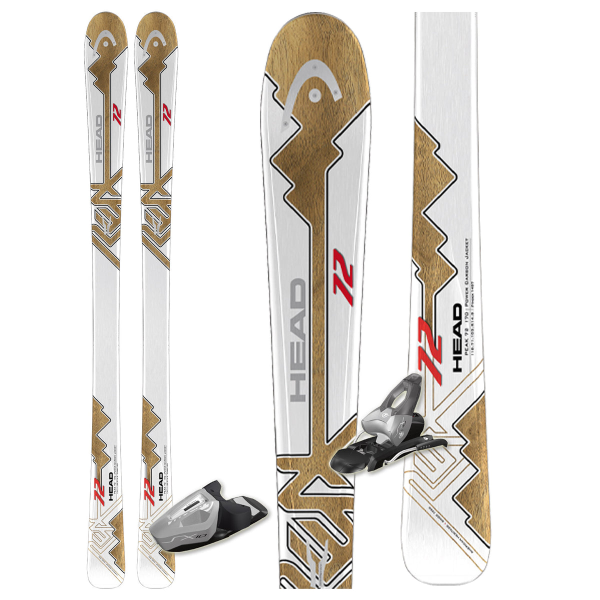 Head Peak 72 + SX 10 Bindings 2012
