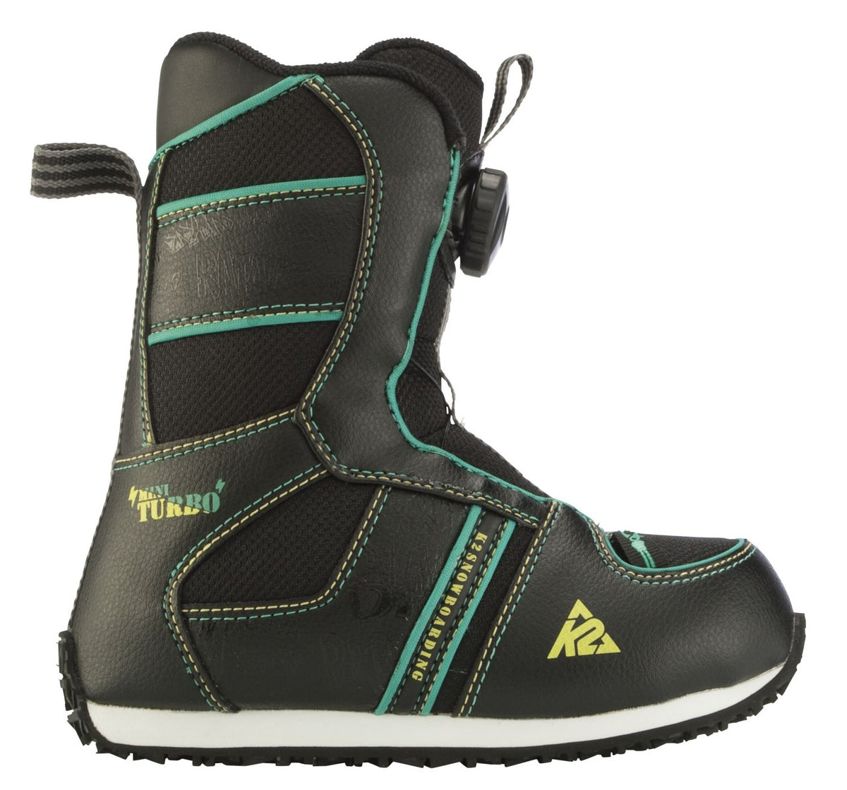 K2 Mini Turbo BOA Snowboard Boots - Boy's 2012 Black