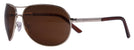 Suncloud Aviator Sunglasses Gold/Brown Polarized Polycarbonate