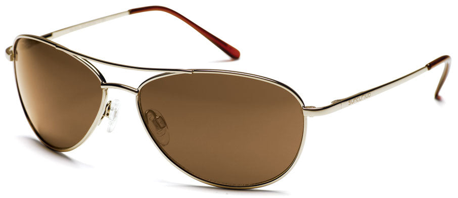 Suncloud Patrol Sunglasses Gold/Brown Polarized Polycarbonate