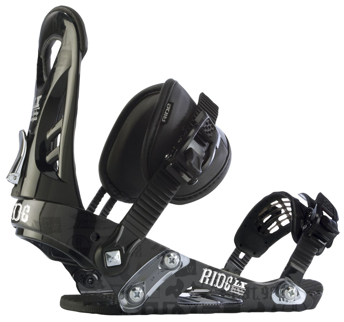 Ride LX Snowboard Bindings 2012 Black