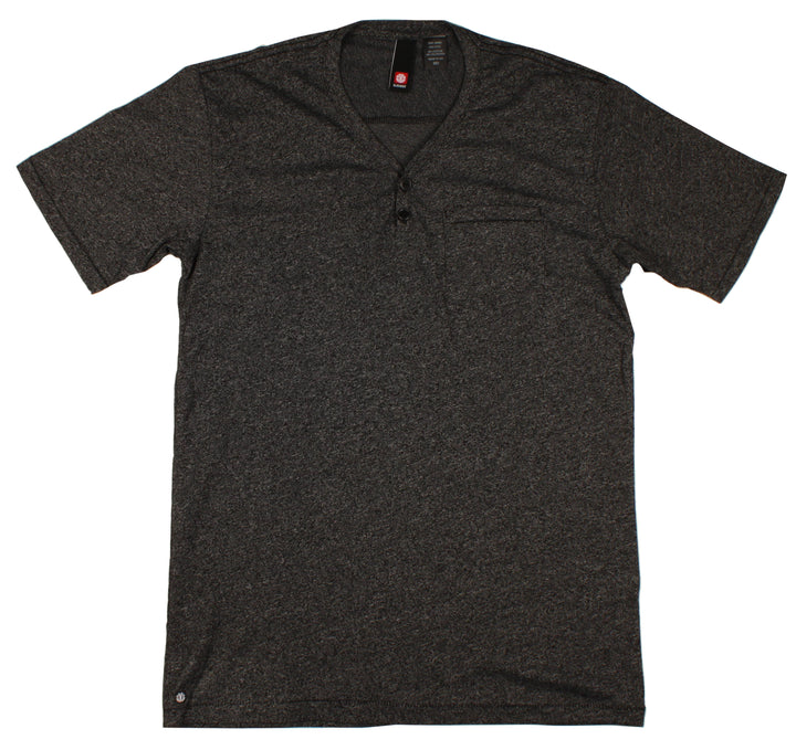 Element Harlem V Neck T Shirt Black