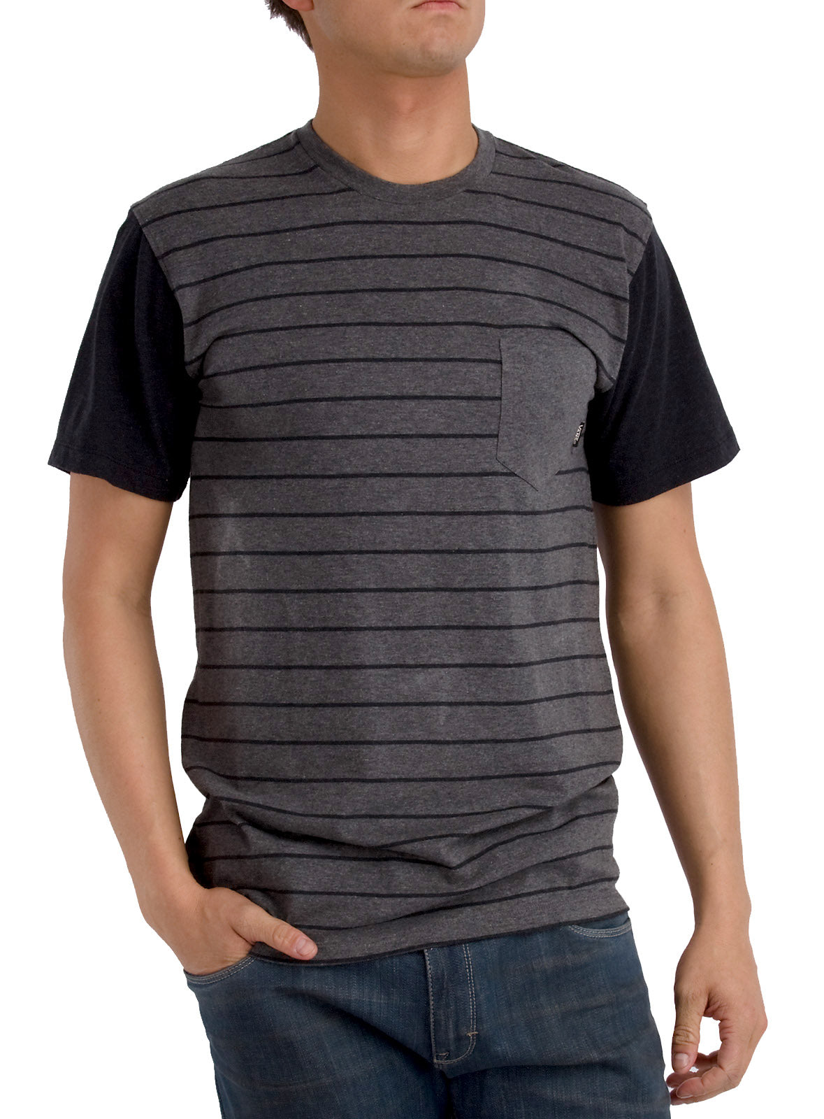 Vans Pilfer T Shirt Charcoal Heather/Black Heather