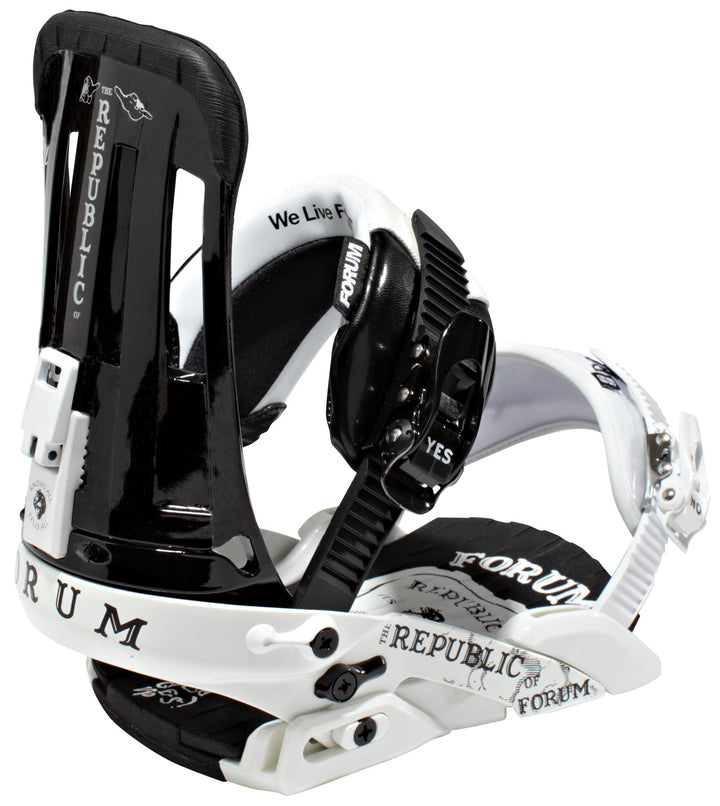 Forum Republic Snowboard Bindings 2012 Black and White