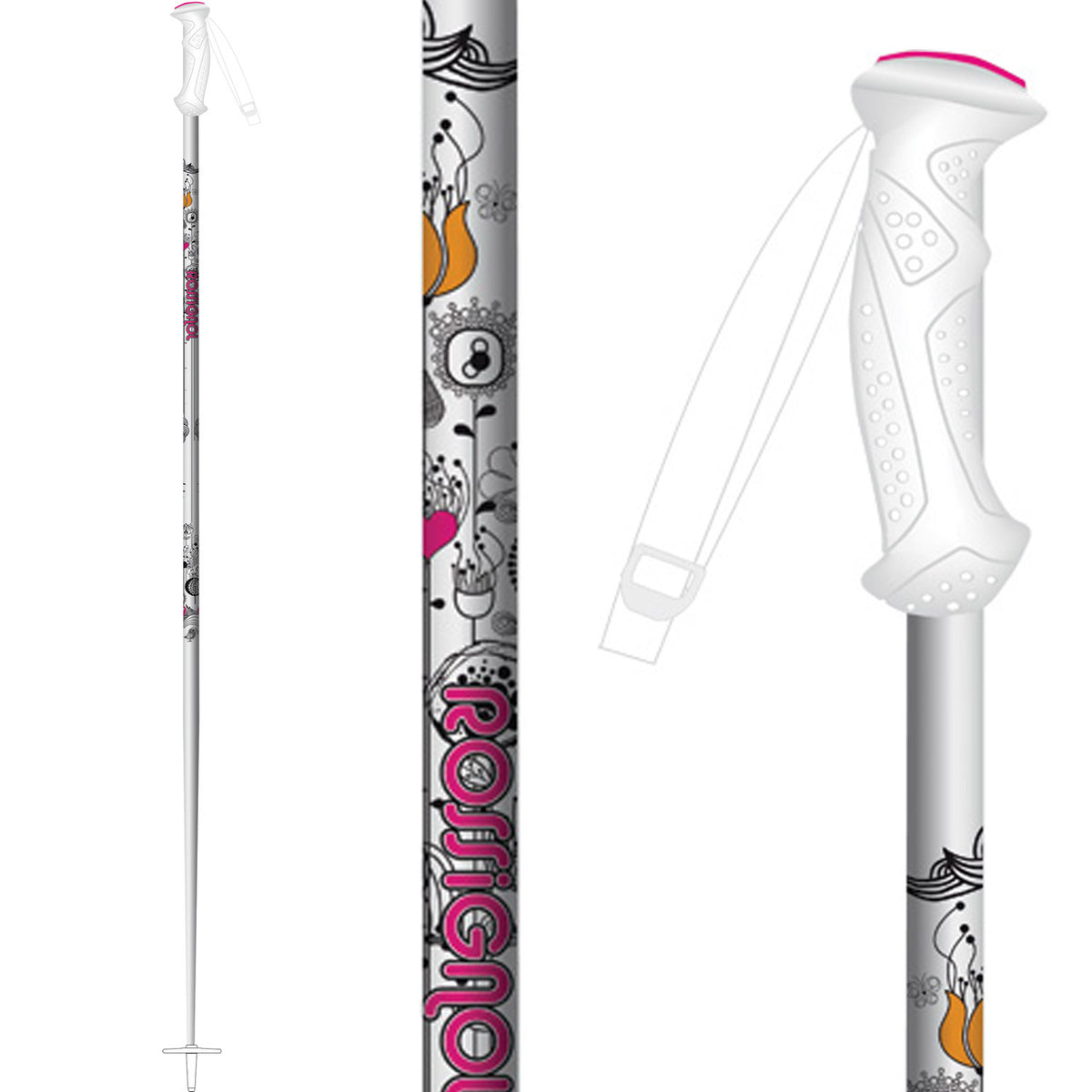 Rossignol Diva - Youth Ski Poles 2012 None