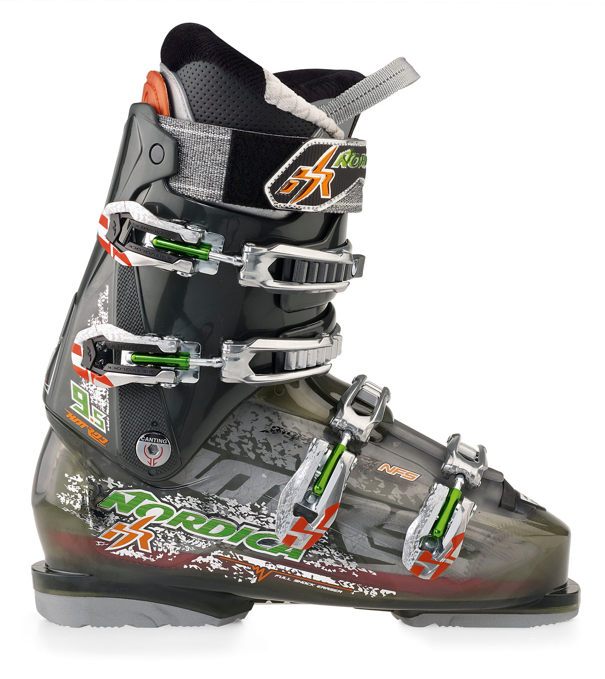 Nordica Hot Rod 9.5 Ski Boots 2012 Smoke