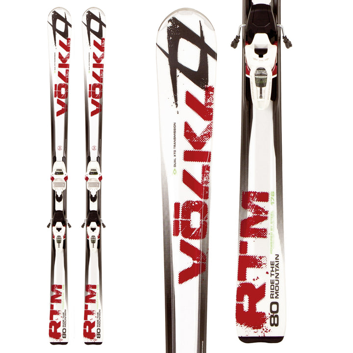 Volkl RTM 80 Skis + iPT Wide Ride 12.0 Bindings 2012