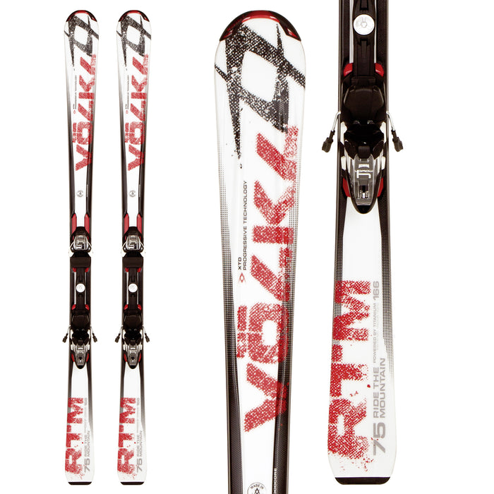 Volkl RTM 75 Skis + 4Motion 10.0 Bindings 2012