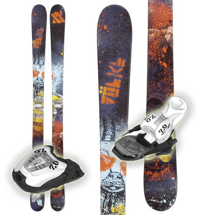 Volkl Wall Jr Skis + M 7.0 Fastrak Bindings - Youth 2012