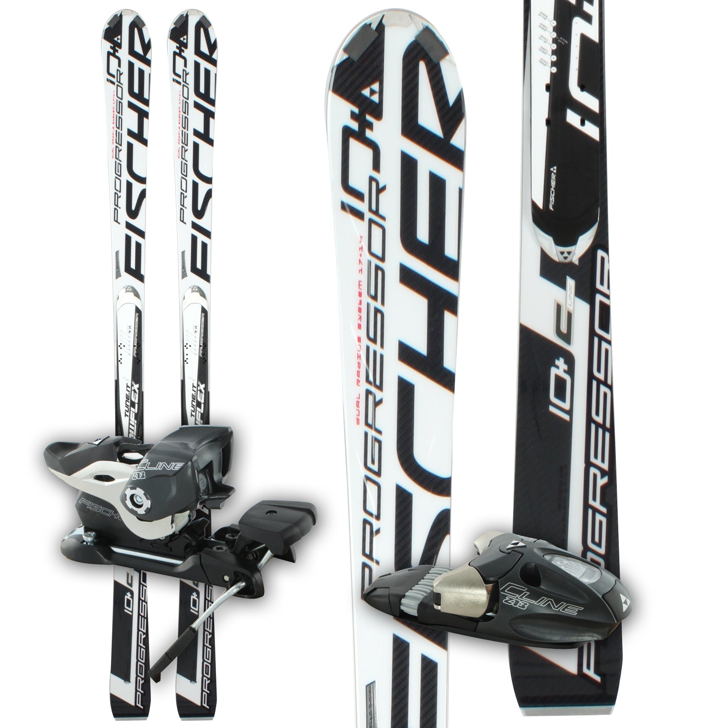 Fischer Progressor 10+ C-Line Skis + C-Line Z13 Flowflex Bindings