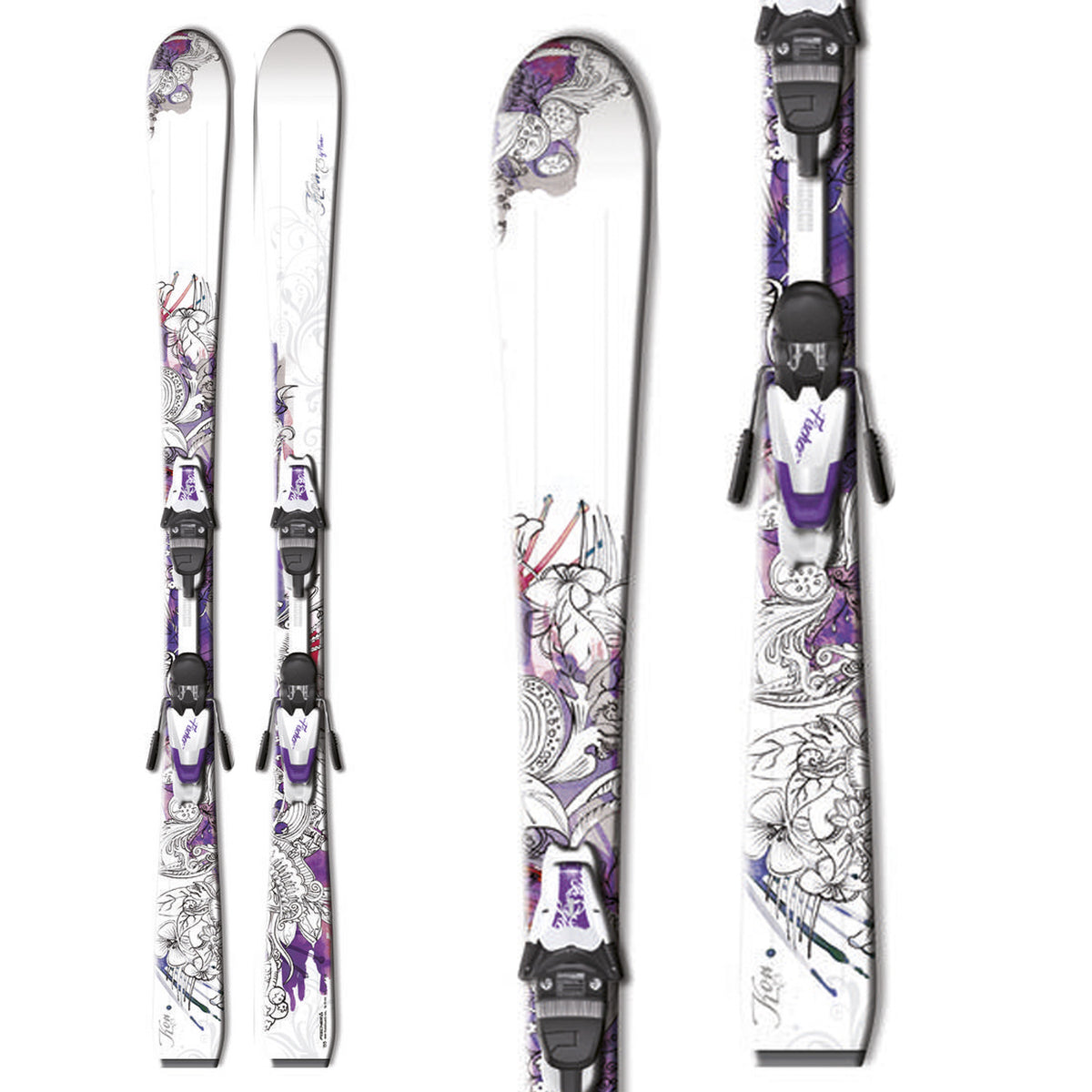 Fischer Koa 73 RF Skis + V9 RF Bindings - Women's 2012