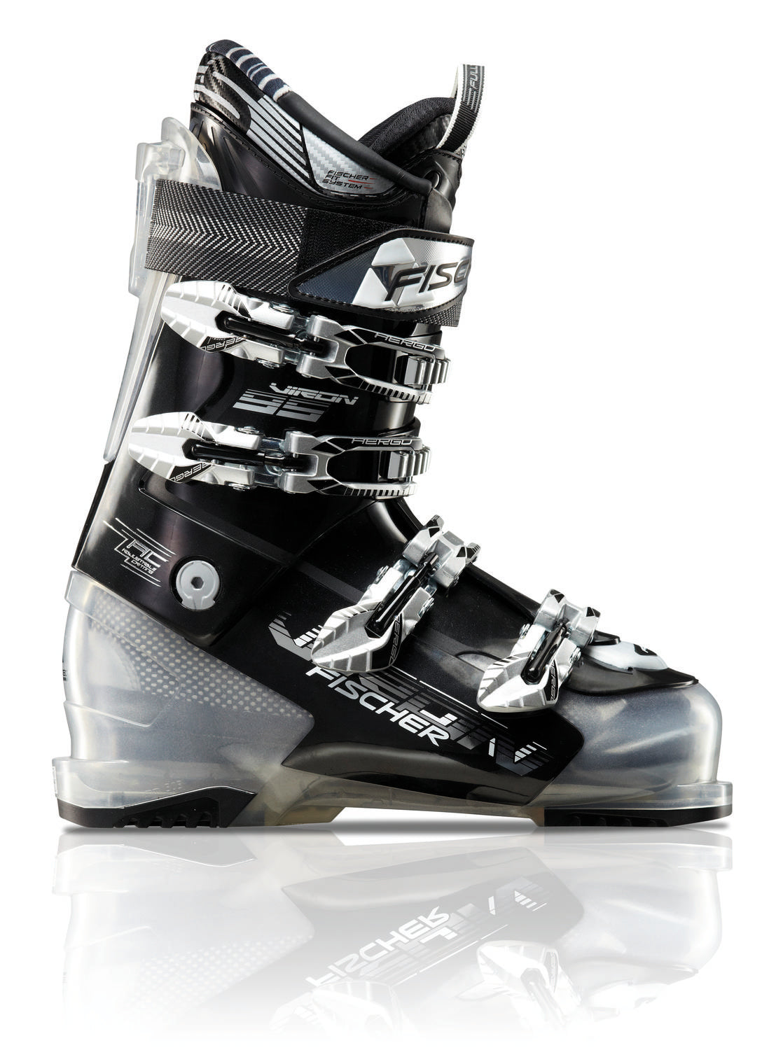 Fischer Soma Viron 95 Ski Boots 2012 Red Transparent/Black