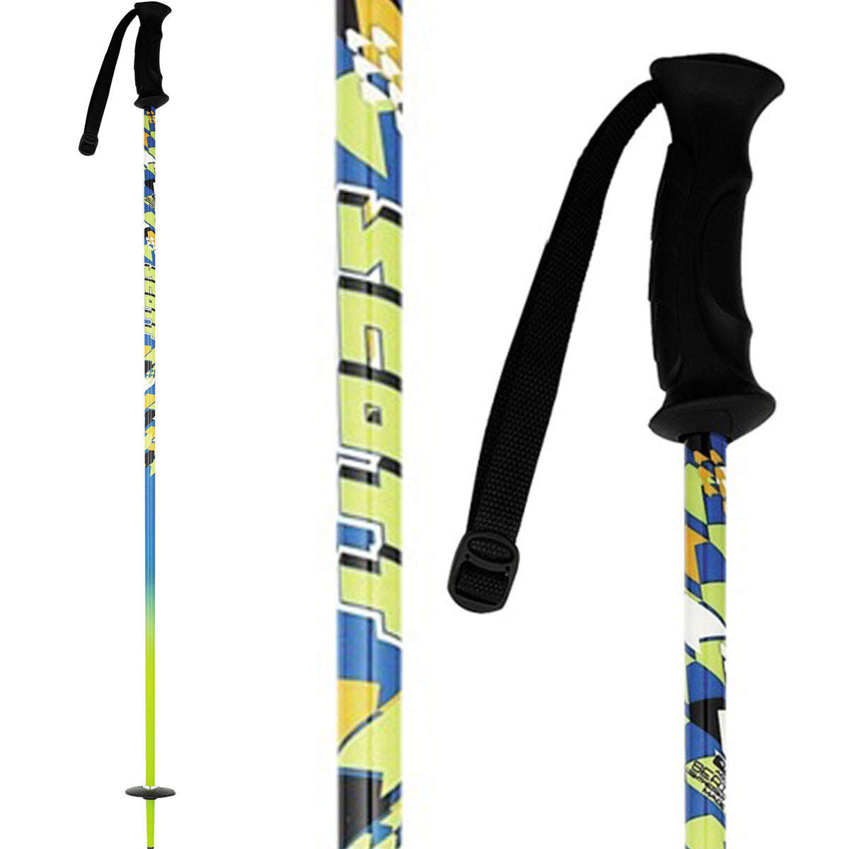 Scott Jr Hero - Youth Ski Poles 2012 Blue
